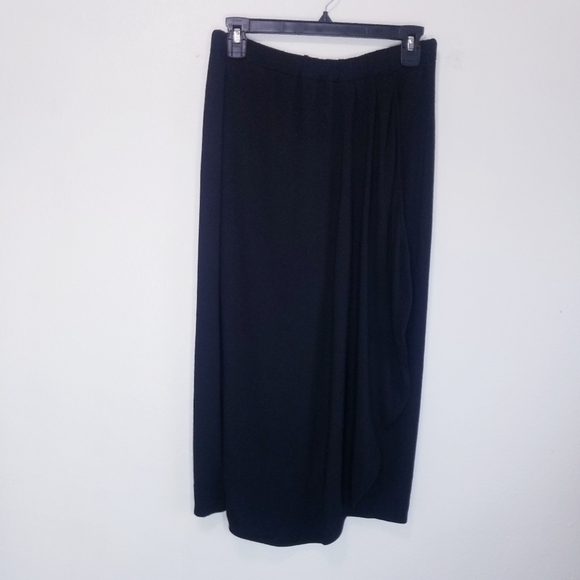 🌸Max & Co | Max Mara | Assymetrical Black Knit Skirt Medium - Picture 2 of 7